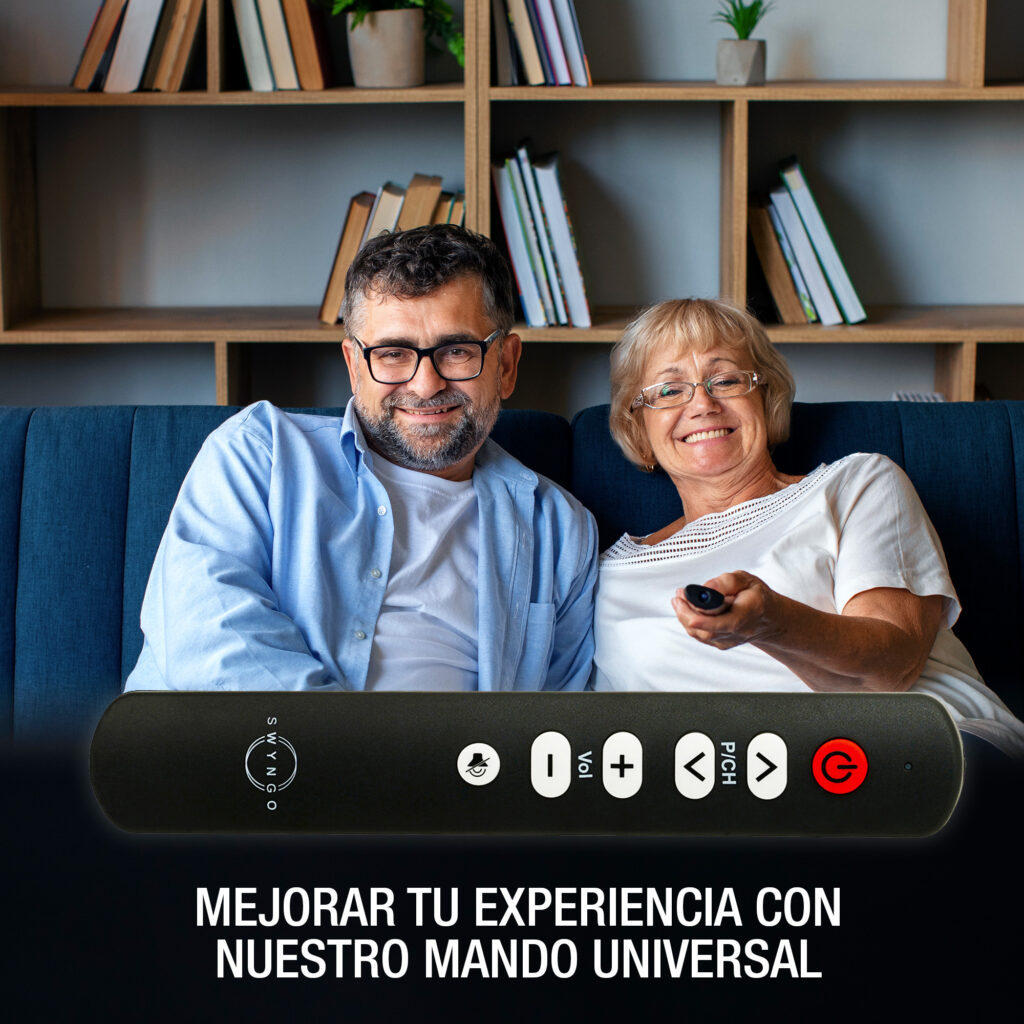 Mando de TV para Personas Mayores
