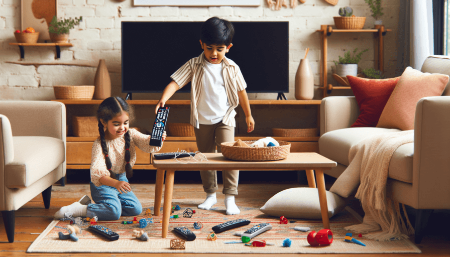 LOS NIÑOS ROMPEN EL MANDO DE TV