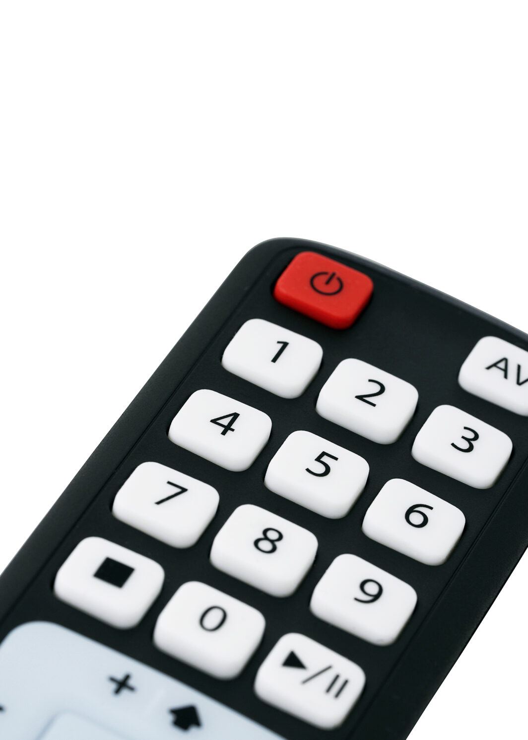 Mando de TV para Personas Mayores